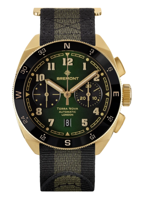 Replica Bremont Watch Terra Nova 42.5 Chronograph Bronze NATO Strap Replica Bremont Watch Terra Nova 42.5 Chronograph Bronze NATO Strap